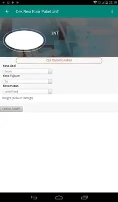 Cek Resi Paket JnT android App screenshot 0